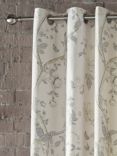 Laura Ashley Summer Palace Pair Lined Eyelet Curtains, Dove Grey