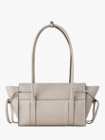 Mulberry Small Soft Bayswater Heavy Grain Leather Shoulder Bag, Chalk