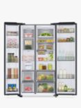 Samsung RS66DG815CB1EU Freestanding 65/35 American Style Fridge Freezer, Black