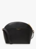 Jasper Conran London Darcey Leather Dome Cross Body Bag, Black