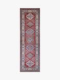 Gooch Oriental Supreme Kazak Runner Rug, L246 x W83 cm, Red