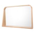 Där Fulgencio Rectangular Wooden Shelf Wall Mirror, 90 x 60cm, Natural