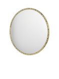 Där Jinelle Hammered Texture Round Wall Mirror, 80cm, Gold