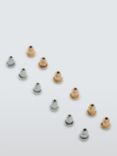 John Lewis Bullet Style Earring Backs, Gold and Silver