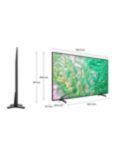 Samsung UE43DU8000 (2024) LED HDR 4K Ultra HD Smart TV, 43 inch with TVPlus, Black