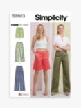 Simplicity Misses' Pants and Shorts Sewing Pattern, S9923