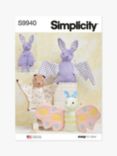 Simplicity Plush Bat, Moth and Flying Squirrel Sewing Pattern, S9940