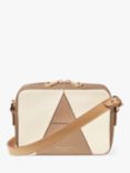 Aspinal of London Pebble Leather Camera A Bag, Cream/Taupe
