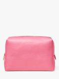 Aspinal of London Large Pebble Leather Toiletry Bag, Candy Pink
