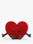 Jellycat Amuseable Large Heart Soft Toy, Red