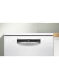 Bosch Series 6 SMS6ZCW10G Freestanding Dishwasher, White