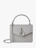 Mulberry Small Amberley Small Classic Grain Leather Crossbody Bag, Pale Grey