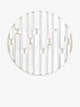 Gallery Direct Decatur Round Bevelled Glass Wall Mirror, 90cm, Champagne/Clear