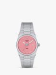 Tissot Unisex PRX Powermatic 80 Date Bracelet Strap Watch, Pink/Silver T1372101133100