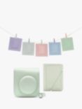 Instax Accessory Kit for Instax Mini 12 with Camera Case, Photo Album, 10 Pack of Photo Cards & Hanging Twine with Pegs, Mint Green