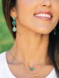 Sarah Alexander Polynesia Gemstone Earrings, Gold