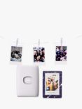Fujifilm Instax Mini Link 2 Mobile Photo Printer, Clay White, Limited Edition Bundle with Photo Album & Hanging Twine with LED Lights