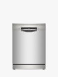 Bosch Series 4 SMS4EMI06G Freestanding Dishwasher, Silver Inox