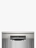 Bosch Series 4 SMS4EMI06G Freestanding Dishwasher, Silver Inox