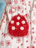 Sister Jane Sweet Cherry Beaded Purse, Red