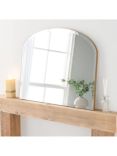 Yearn Delicacy Overmantle Wood Frame Wall Mirror, 69 x 91cm, Gold