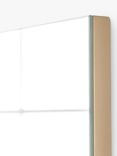 Yearn Delicacy Square Wood Frame Wall Mirror, 80cm, Gold