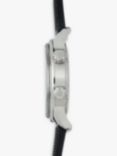 Alpina AL-525S4H6 Men's Seastrong Diver Heritage Automatic Date Rubber Strap Watch, Black/White