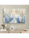 John Lewis Allison Pearce 'New Path I' Framed Canvas Print, 84 x 124cm, Blue/Multi