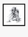 John Lewis Joanne Boon Thomas 'Figurative Study 1' Framed Print & Mount, 74.5 x 74.5cm, Black/White