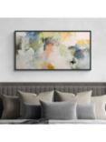 John Lewis Natasha Barnes 'Formation' Abstract Framed Canvas Print, 64 x 124cm, White/Multi