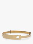 L & T Heirlooms Second Hand 9ct Yellow Gold Children's Expandable Bangle, Gold