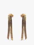 L & T Heirlooms Second Hand 9ct Yellow Gold Strand Drop Earrings, Gold