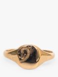 L & T Heirlooms Second Hand 9ct Yellow Gold Oval Signet Ring, dated Circa 1989, Gold