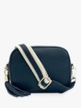 Apatchy Leather & Canvas Strap Crossbody Bag, Navy