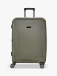 Rock Austin 8-Wheel 70cm Expandable Medium Suitcase, Olive Green