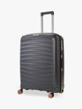 Rock Sunwave 8-Wheel 66cm Expandable Medium Suitcase, Charcoal