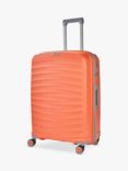 Rock Sunwave 8-Wheel 66cm Expandable Medium Suitcase, Peach
