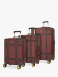 Rock Vintage 8-Wheel Hard Shell Suitcase, Set of 3