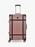 Rock Vintage 8-Wheel 78cm Large Suitcase, Pink
