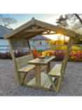 Zest Stirling 4-Seater Garden Dining Table & Chairs Arbour, Natural