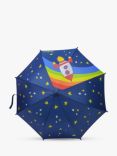 ToeZone Kids' Rocket Print Umbrella, Blue/Multi