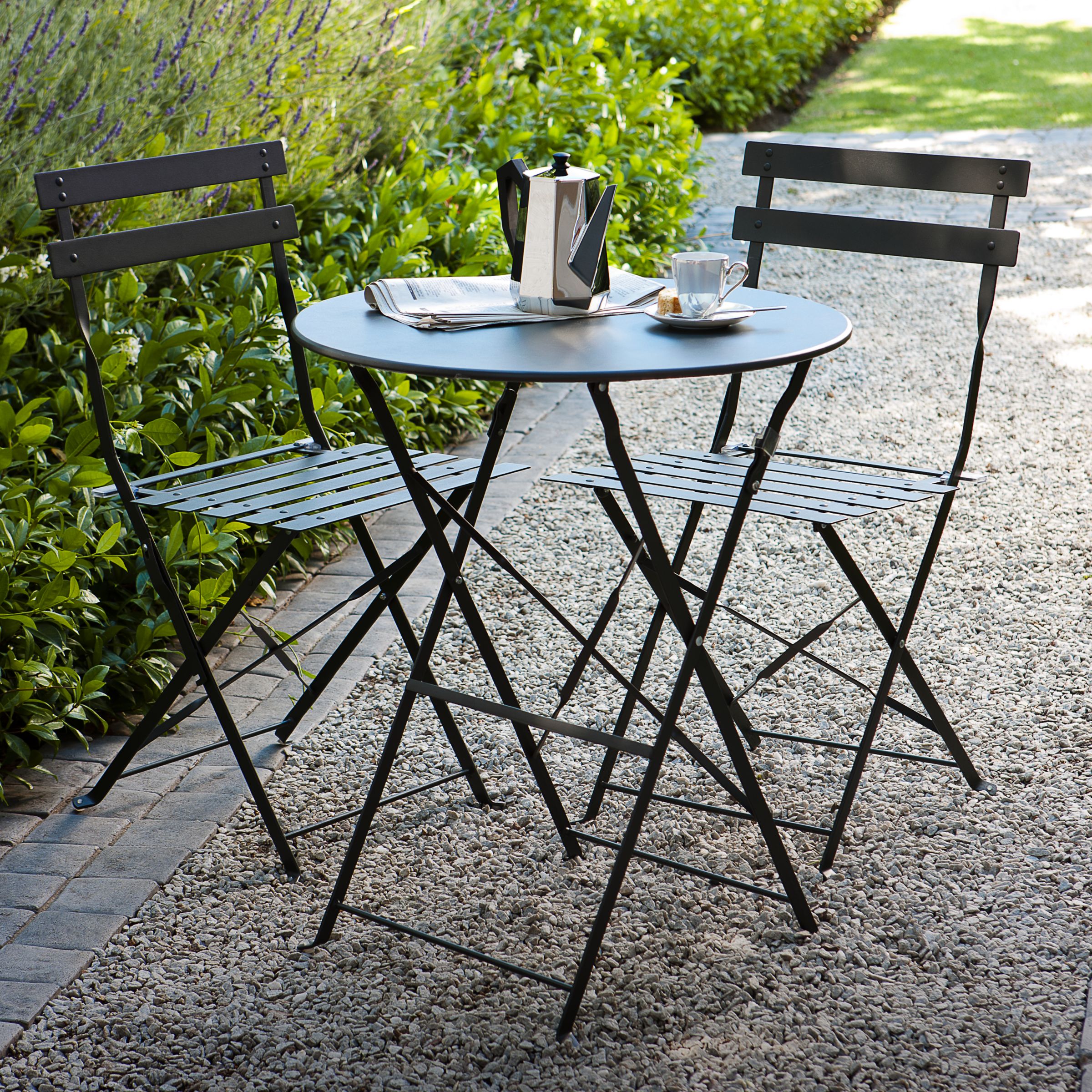 House by John Lewis Soho Round 2 Seater Outdoor Bistro Sets