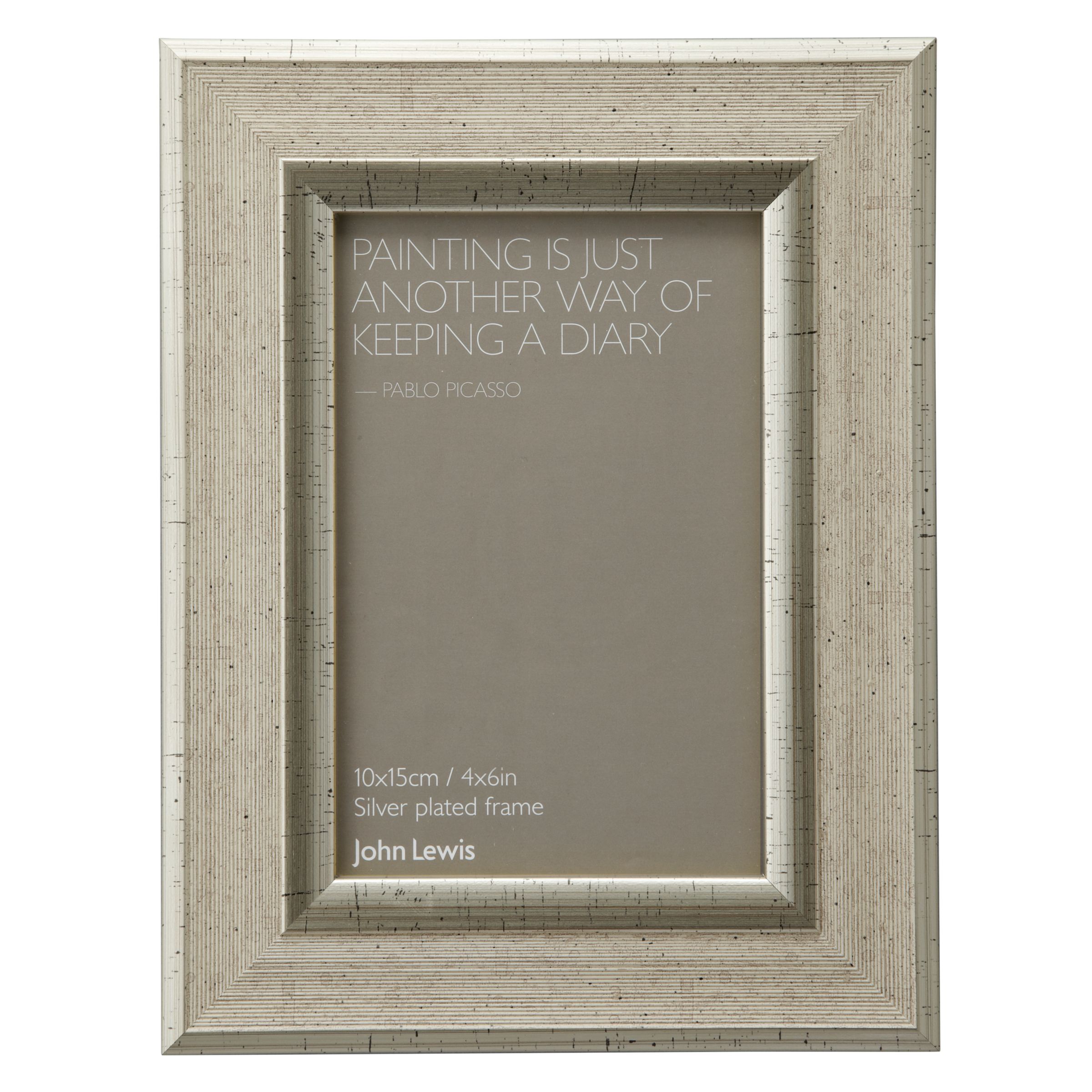 Champagne Linen-Effect Photo Frame, 4