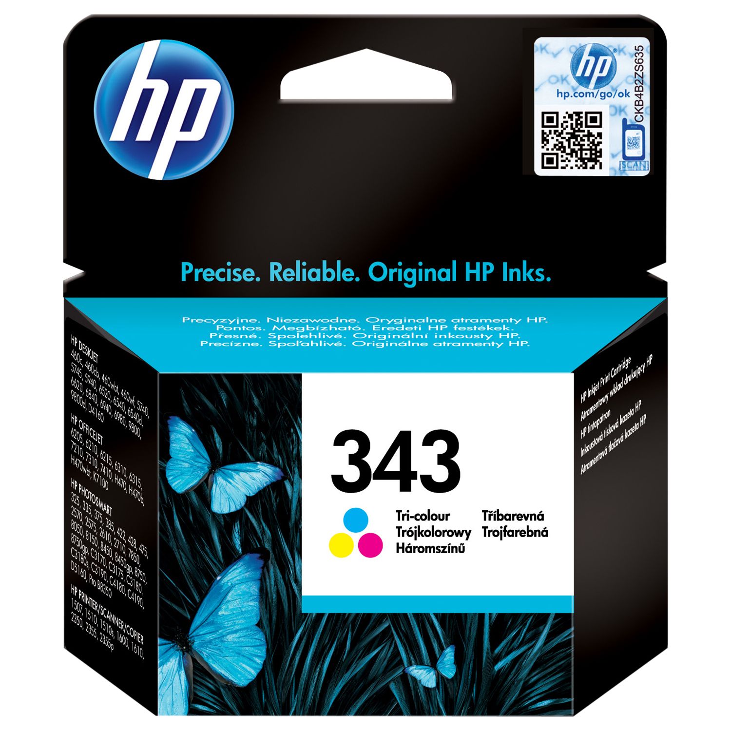 HP 343 Inkjet Cartridge, Colour, C8766EE 230210552