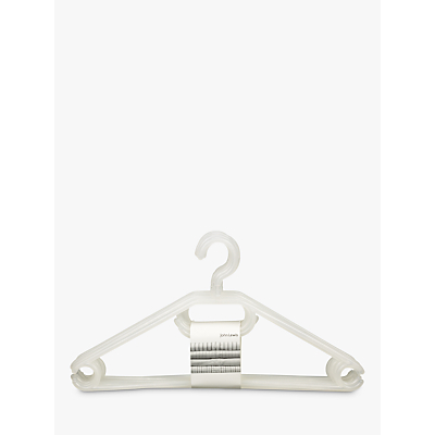 The Basics Plastic Hangers, Pack of 6