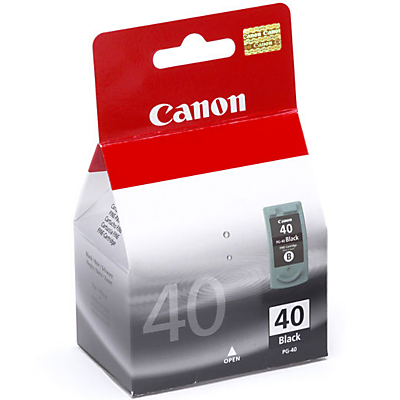 Canon Pixma Inkjet Cartridge, Black, PG-40