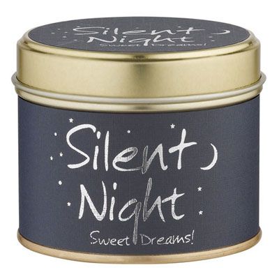 Lily-Flame Candle in a Tin, Silent Night 159525