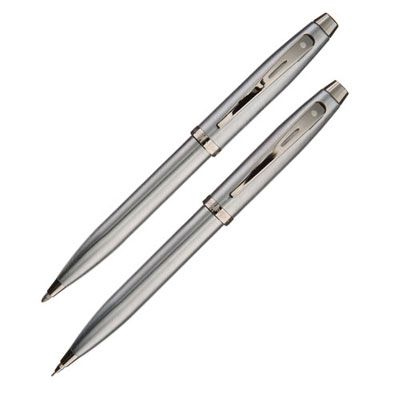 Sheaffer Ballpoint pen and Pencil Set, Chrome