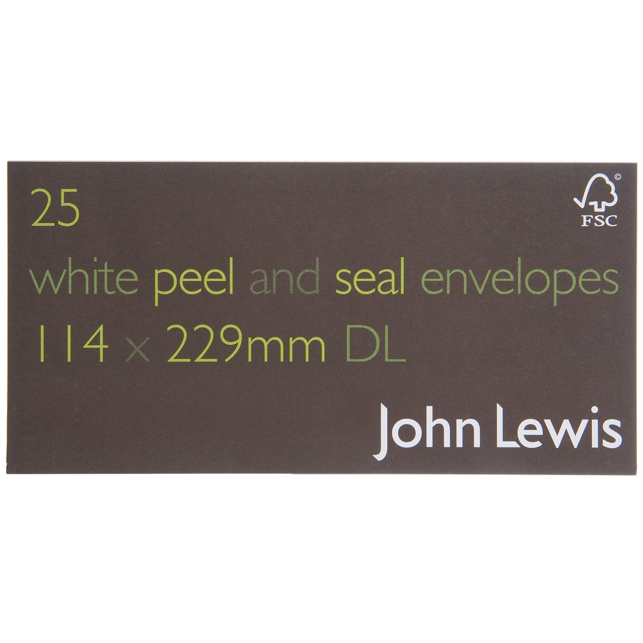 John Lewis Envelopes, White 167558