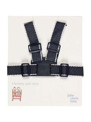 John Lewis Harness and Reins, Navy and White